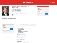Tablet Screenshot of davidhallinsurance.com